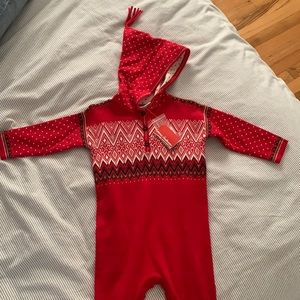Hanna Andersson NWT Cotton Fair Isle Romper 12-18m